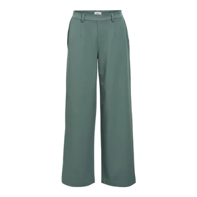Afbeelding van Object Broek Objlisa Wide Pant Noos 23037921 Dark Forest Dames Maat W40