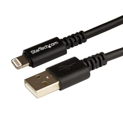 Afbeelding van StarTech.com 3 m lange zwarte Apple 8 polige Lightning connector naar USB kabel voor iPhone / iPod