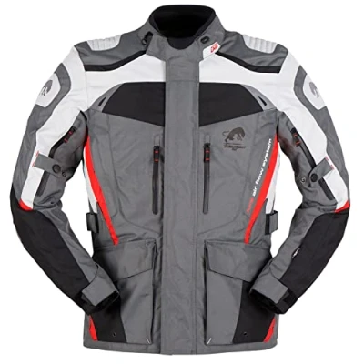 Afbeelding van Furygan Apalaches Black Grey Red Motorcycle Jacket S Maat Jas