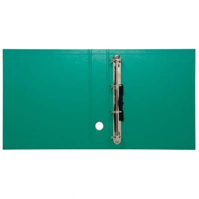Afbeelding van Exacompta ref. 51643E 1 Overtrokken ringband met PVC 4 D ringen van 40 mm op achterplat 60 rug Afmetingen: 32 x 29 cm Formaat A4 Maxi Kleur : groen