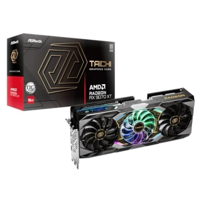 Afbeelding van ASRock Radeon RX 9070 XT Taichi 16GB grafische kaart RDNA4, GDDR6, 3x DisplayPort, 1x HDMI