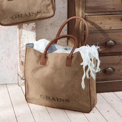 Afbeelding van LOBERON Tas Grains kaki