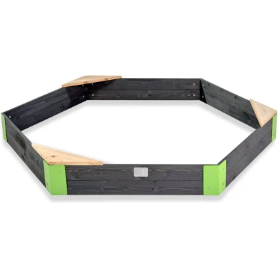 Afbeelding van EXIT Aksent houten zandbak zeshoek 200x170cm