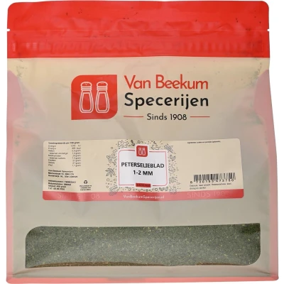 Afbeelding van Van Beekum Specerijen Peterselieblad 1 2 mm 450 gram (hersluitbare stazak)