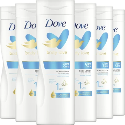 Afbeelding van 6x Dove Light Hydro Bodylotion 400ml