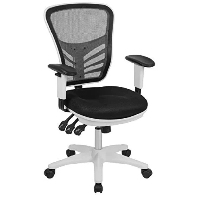 Afbeelding van Flash Furniture Bureaustoel, mesh, schuim, multiplex, polyester, kunststof, metaal, 68,58 x 64,77 112,4 cm