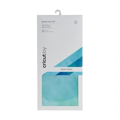 Afbeelding van Cricut Joy Smart Iron On Aquamarijn 30,5 cm (12 ft) 3 x Heat Transfer Vinyl Sheets (HTV) Voor gebruik met