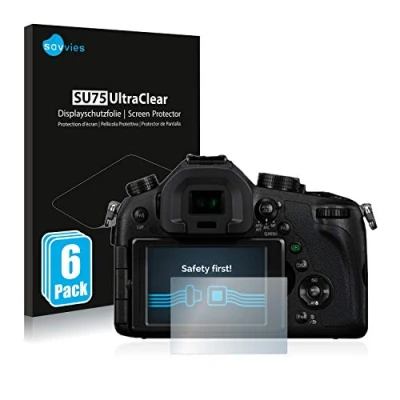 Afbeelding van Savvies Screenprotector voor Panasonic Lumix DMC FZ1000 Folie Beschermfolie transparant (6 Stuks)