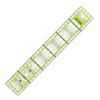 Afbeelding van Clear Naaien Liniaal Acryl Patchwork met Dubbelgekleurde Raster Lijnen DIY Quilten Tool voor Meten en Snijden (1)