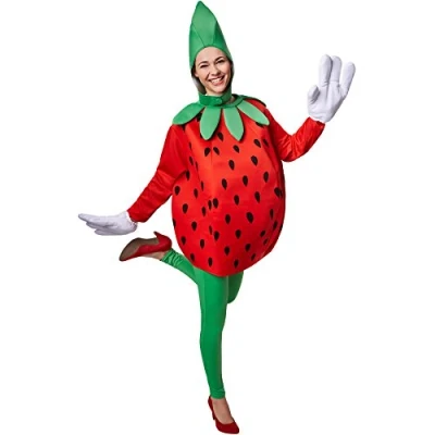 Afbeelding van dressforfun kostuum aardbei XL verkleedkleding halloween verkleden feestkleding carnavalskleding carnaval feestkledij partykleding 301642
