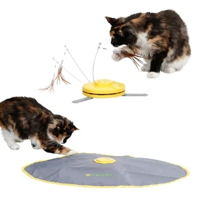 Afbeelding van Kerbl Kattenspeeltuig 2in1 Catch the TailFeather 70x53x5cm