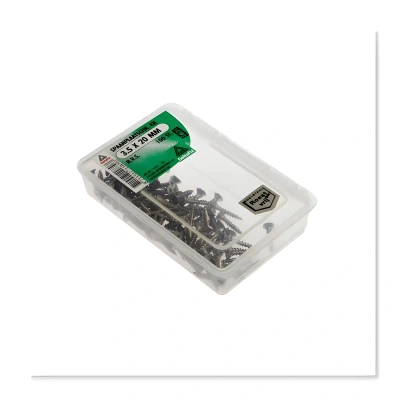 Afbeelding van Deltafix spaanplaatschroef platkop / kruiskop r.v.s. a2 3.5 x 20 mm 100 st.