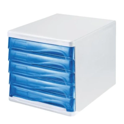 Afbeelding van ladeblok 5lade(n) HxBxD 250x265x340mm kunststof wit