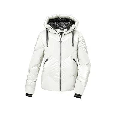 Afbeelding van killtec dames SKI jack/gewatteerd jack met afritsbare sneeuwvanger KSW 100 WMN QLTD JCKT, gebrochenes weiss, 44, 42036 000