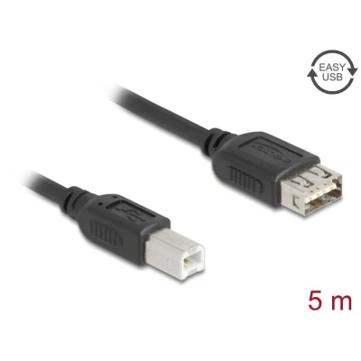 Afbeelding van Delock USB 2.0 Kabel Typ B Stecker zu EASY A Buchse 5 m