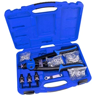 Afbeelding van HASKYY Professionele heavy duty klinknageltang klinkmoer tang schaar klinknagel voor blinde klinknagels klinkmoeren incl. 80 elk 20 x M5 M6 M8 M10