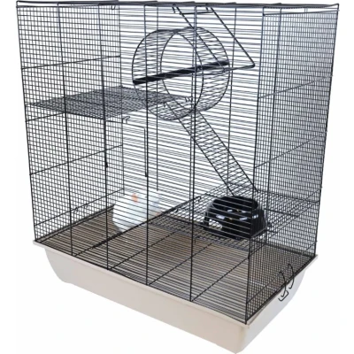 Afbeelding van Interzoo rattenkooi Rat 70 zwart/beige Gebr. de Boon
