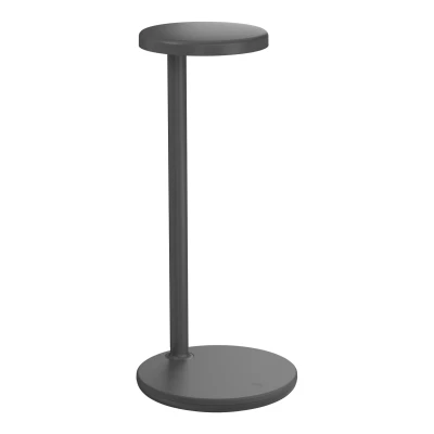 Afbeelding van Flos Oblique QI Bureaulamp LED Met Mobiele Oplader Mat Antraciet