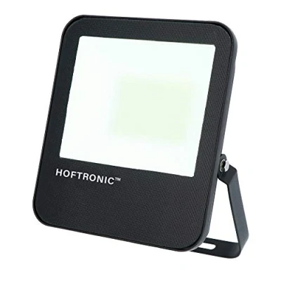 Afbeelding van HOFTRONIC Luxor LED breedstraler 50 Watt 160 lm/W 8000 lumen 4000K Neutraal wit licht IP65 Waterdicht Schijnwerper met LumiLeds Extreem efficiënt 5 jaar garantie Floodlight