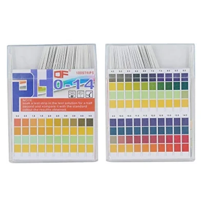 Afbeelding van CENPEK Health Universele pH teststrips, 0 14 breed bereik en vier pads voor zuuralkalische tests (100 stroken), beter dan lakmoespapier + gids
