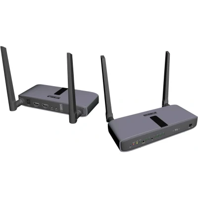 Afbeelding van SpeaKa Professional SP HWE 800 draadloze HDMI set 150 m 5 GHz 1920 x 1080 Pixel Veilige overdracht, Doorgeluste uitgang