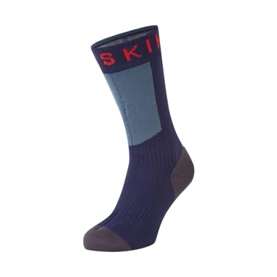 Afbeelding van SS Waterproof Warm Weather Sock Hydrostop Unisex Navy Blue/Grey/Red Maat S