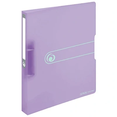 Afbeelding van Herlitz 11409034 Ringmap PP A4 2 ringen 25mm pastel lila