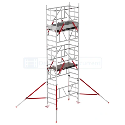 Afbeelding van Eenpersoonssteiger Altrex MiTOWER PLUS Safe Quick L165xB75cm 6.20m werkhoogte Fiber Deck platformen