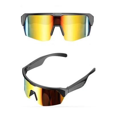 Afbeelding van Bluetooth Zonnebril Smart Glasses Fietsen &amp; Sporten Ingebouwde Speakers voor muziek touch active noise reduction IPX5 waterproof Gepolariseerd Glas Lichtgewicht 5.3 unisex