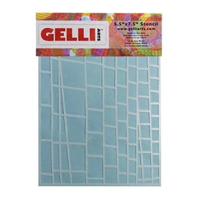 Afbeelding van Gelli Arts Laddersjabloon, synthetisch, wit, 22,7 x 15,2 0,1 cm