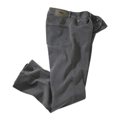 Afbeelding van Atlas for Men Grijze regular stretch jeans Heren Verkrijgbaar in grote maten 56