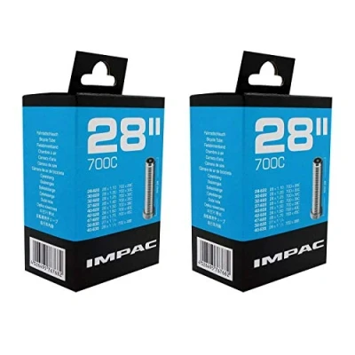 Afbeelding van Impac 2pk Cycle Tubes 28&quot;/700c 28 45c (28 47/622 635) Schrader/Woods Valve Twin Pack