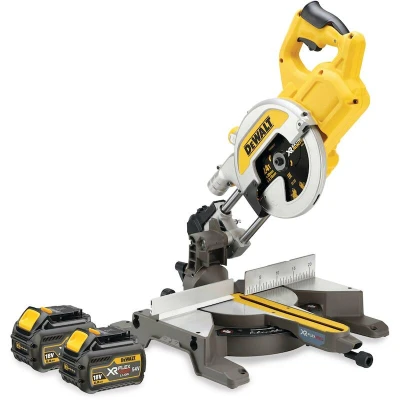 Afbeelding van DeWalt DCS777T2 XR Flexvolt Accu Afkort en verstekzaagmachine 216mm 54V Li ion QW