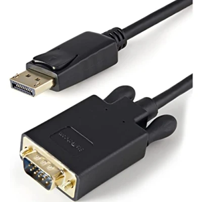 Afbeelding van StarTech.com 91 cm lange DisplayPort naar VGA adapterconverterkabel DP 1920x1200 zwart