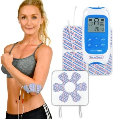 Afbeelding van TensCare Perfect TENS &amp; Gemeenschappelijke elektrode Klinisch bewezen pijnverlichting verlichting acute en chronische pijn, blauw