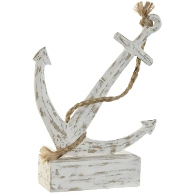Afbeelding van Decoratieve figuren Home ESPRIT Wit Anker Mediterrane Decapé 31 x 7,5 40 cm