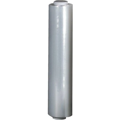 Afbeelding van Wikkelfolie / rekfolie stretchfolie 50cm x 280m 20ym transparant handmatig gebruik prijs voor 1 rol