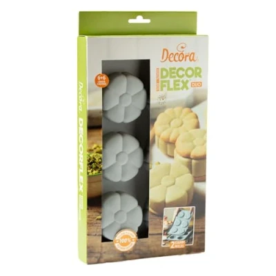 Afbeelding van Siliconen Bakvorm Duo Bloem 30x17,5x3,5(h)cm