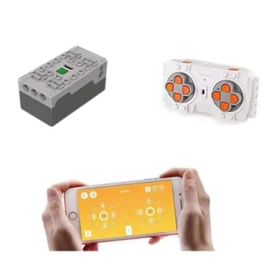Afbeelding van Technik Power Functions Set, afstandsbediening en batterijbox, motoraccubox Technic 8881 8883