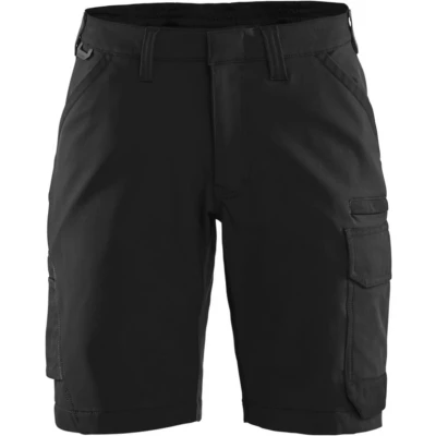 Afbeelding van Blaklader Dames service short 4 weg stretch 7123 1645 Zwart/Donkergrijs C42