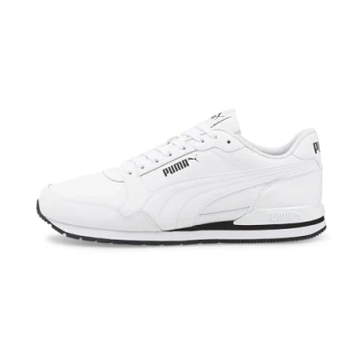 Afbeelding van Puma St Runner V3 L uniseks volwassene Sneaker ,Witte Wit Zwart,48.5 EU