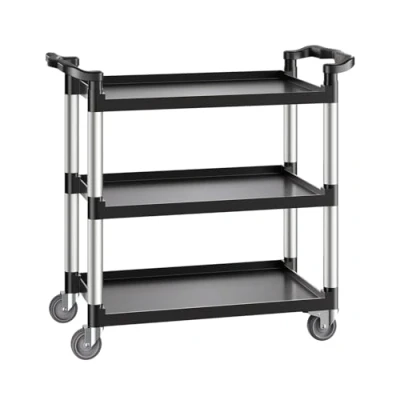 Afbeelding van VEVOR Multifunctionele Trolley 3 Tier Service Gereedschapswagen Rolwagen 106x49x98cm