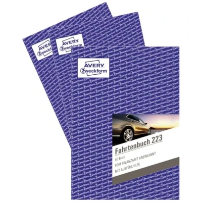 Afbeelding van AVERY Zweckform rittenboek voor auto standaardeditie 3 Stuk
