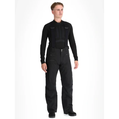 Afbeelding van Ziener TRONADOR skibroek/sneeuwbroek voor heren, waterdicht, dragers, PFC vrij, zwart, 56