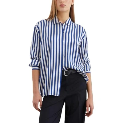 Afbeelding van Marc O&#039;Polo LONG Sleeve Printed Overhemdblouse, Dames, Maat: 46, Multi shiny blue