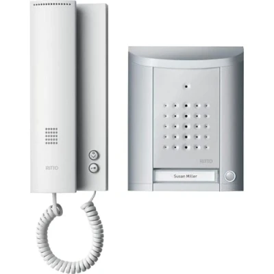 Afbeelding van Ritto by Schneider Entravox Complete set voor Deurintercom Kabelgebonden Eengezinswoning Zilver