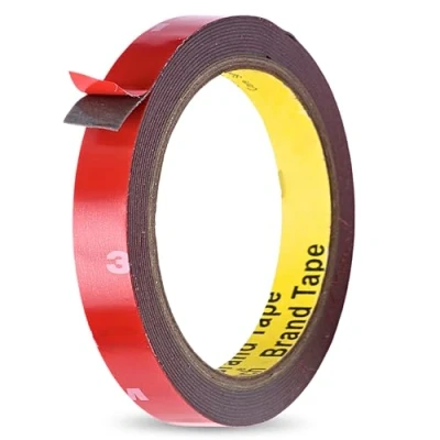 Afbeelding van 3m 4218P visco elastisch acrylaat schuimtape, dubbelzijdig professioneel plakband, zwart metaal en gelakte oppervlakken, extra sterke tape (3M 4218P, 1mm dik, 10mm x
