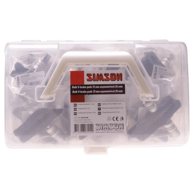 Afbeelding van Simson V brake remblok wp doos a 25 stel