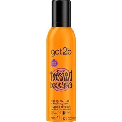 Afbeelding van Schwarzkopf Got2B Stylingschuim voor haar definitie van krullen anti kroes golvend tot krullend aerosol 250 ml