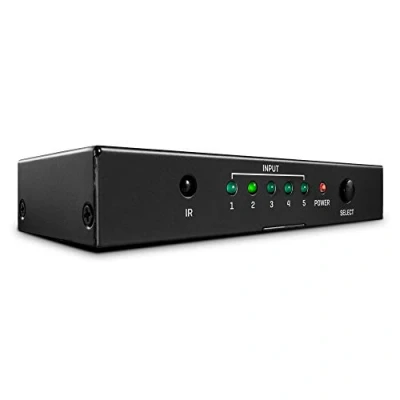 Afbeelding van LINDY 5 Port HDMI 18G switch poorten Met afstandsbediening 3840 x 2160 Pixel